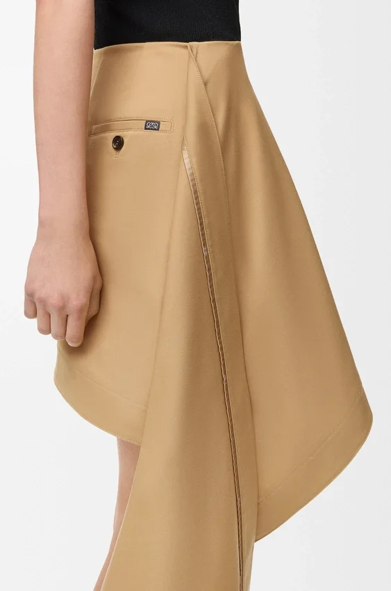 Skirt in Cotton and Silk Skirt in Cotton and Silk