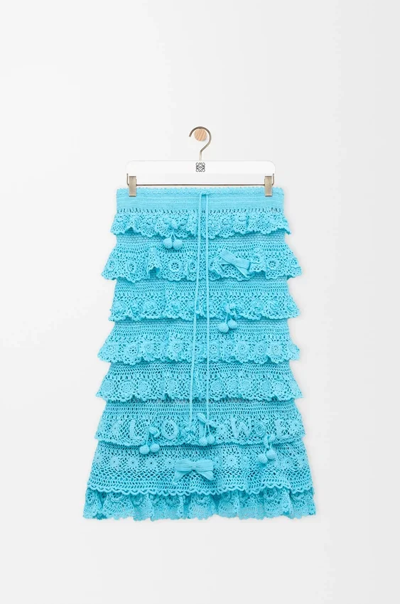 Skirt in Cotton Crochet Skirt in Cotton Crochet
