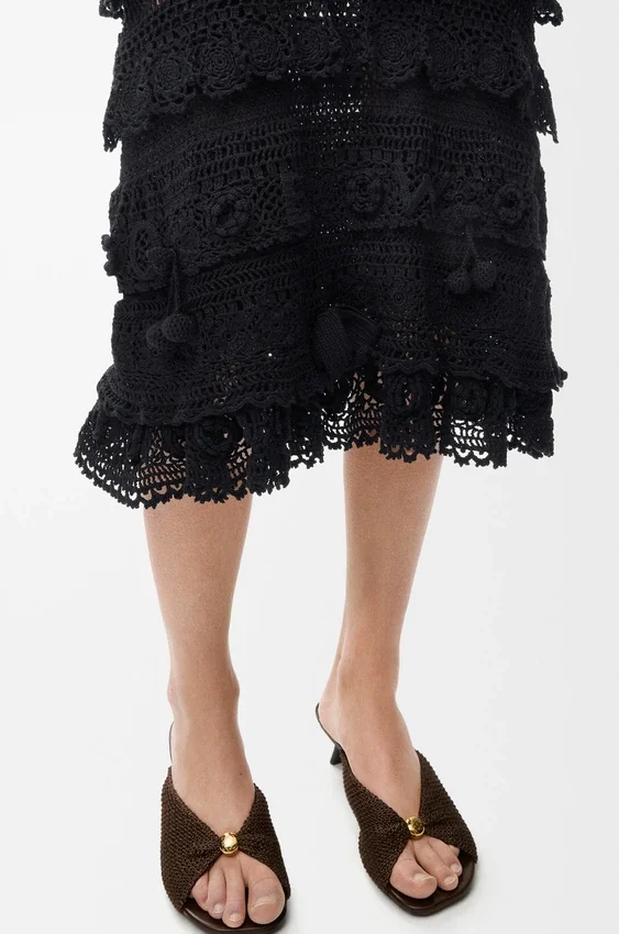 Skirt in Cotton Crochet Skirt in Cotton Crochet