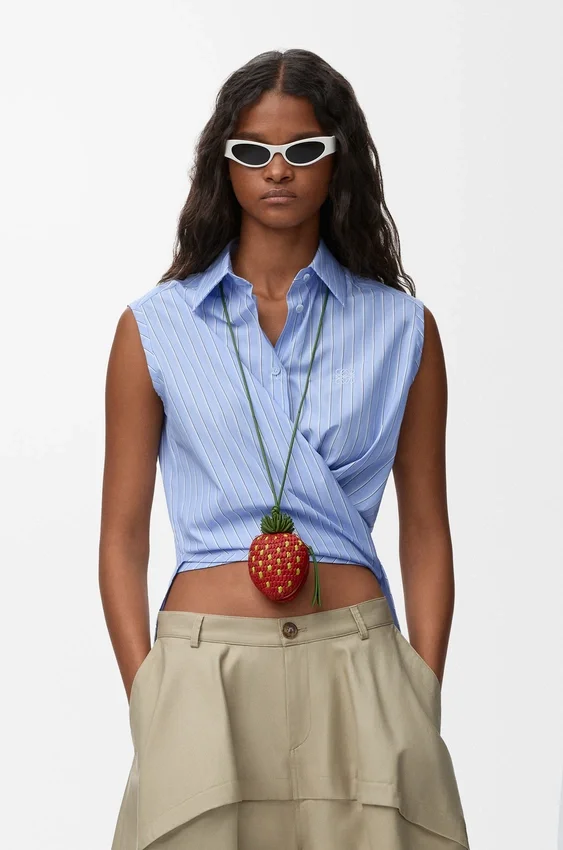 Sleeveless Shirt in Cotton Sleeveless Shirt in Cotton