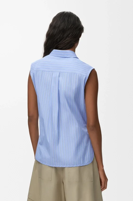 Sleeveless Shirt in Cotton Sleeveless Shirt in Cotton