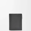 Slim Compact Wallet in Soft Grained Calfskin