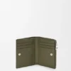 Slim Compact Wallet in Soft Grained Calfskin