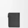 Slim Compact Wallet in Soft Grained Calfskin