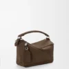 Small Featherlight Puzzle Bag in Grained Nubuck