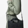Small Loewe Font Tote in Raffia