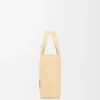 Small Loewe Font Tote in Raffia