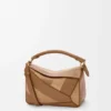 Small Puzzle Bag in Classic Calfskin and Suede