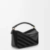 Small Puzzle Bag in Classic Calfskin and Suede