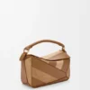 Small Puzzle Bag in Classic Calfskin and Suede