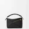 Small Puzzle Bag in Classic Calfskin and Suede