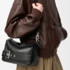 Small Puzzle Biker Bag in Shiny Calfskin