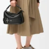 Small Puzzle Biker Bag in Shiny Calfskin