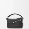 Small Puzzle Biker Bag in Shiny Calfskin