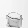 Small Puzzle Edge Bag in Laminated Lambskin