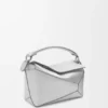 Small Puzzle Edge Bag in Laminated Lambskin
