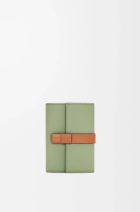 Small Vertical Wallet in Soft Grained Calfskin Small Vertical Wallet in Soft Grained Calfskin