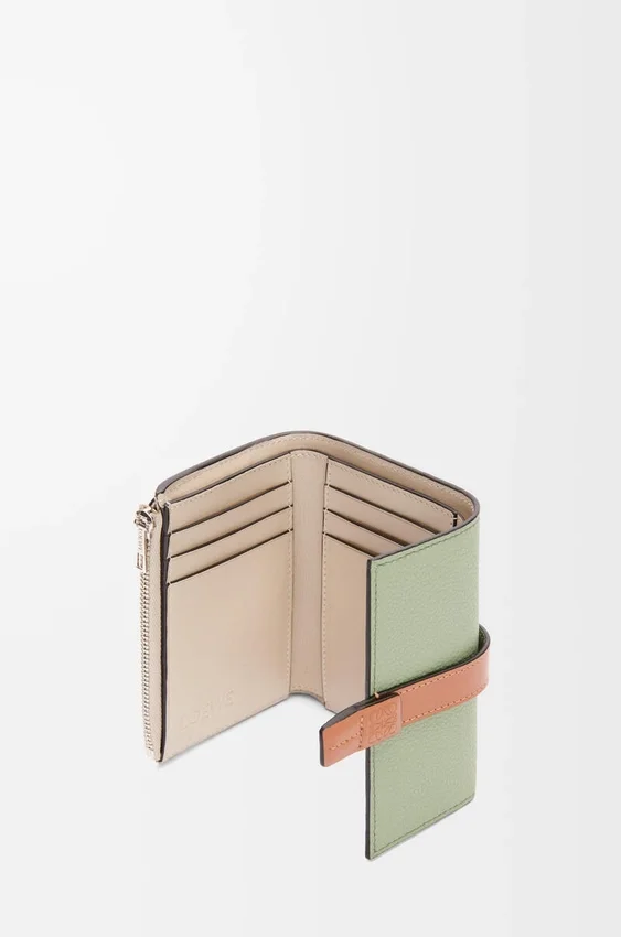 Small Vertical Wallet in Soft Grained Calfskin Small Vertical Wallet in Soft Grained Calfskin