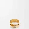 Stacked Ring in Sterling Silver and Enamel