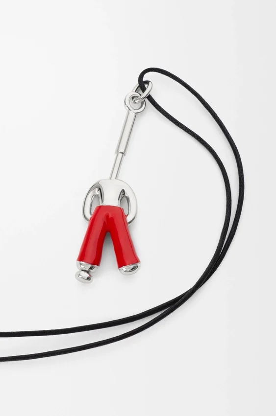 Standing Acrobat Necklace in Sterling Silver and Enamel Standing Acrobat Necklace in Sterling Silver and Enamel
