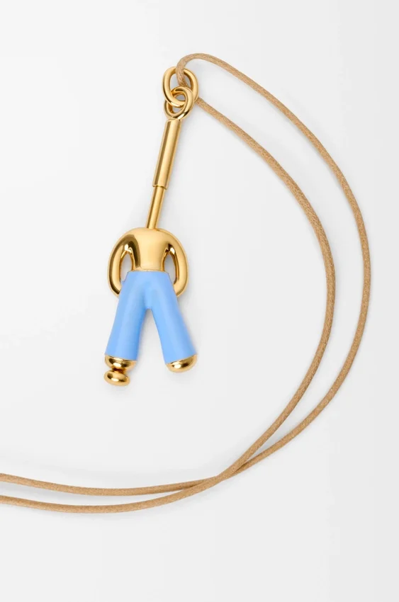 Standing Acrobat Necklace in Sterling Silver and Enamel Standing Acrobat Necklace in Sterling Silver and Enamel