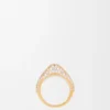 Stirrup Ring in Sterling Silver and Crystals