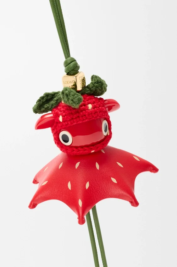 Strawberry Charm in Classic Calfskin Strawberry Charm in Classic Calfskin