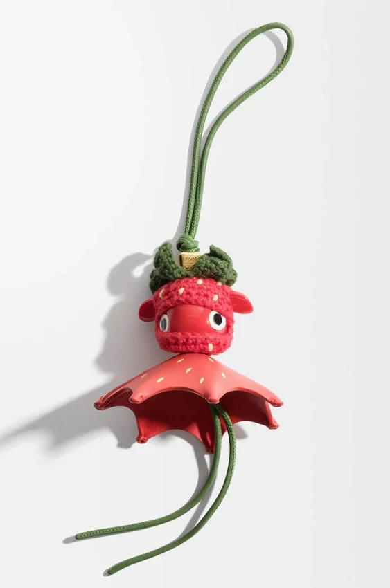 Strawberry Charm in Classic Calfskin Strawberry Charm in Classic Calfskin