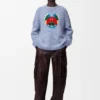 Sweater in Wool and Mohair Blend