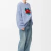 Sweater in Wool and Mohair Blend