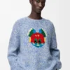 Sweater in Wool and Mohair Blend
