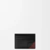 Switch Plain Cardholder in Supple Grained Calfskin and Suede