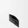 Switch Plain Cardholder in Supple Grained Calfskin and Suede