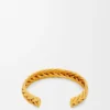 Thin Braided Cuff in Sterling Silver