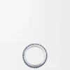 Thin Pavé Ring in Sterling Silver and Crystals