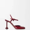 Toy Ankle Strap Pump in Soft Patent Lambskin
