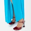 Toy Ankle Strap Pump in Soft Patent Lambskin