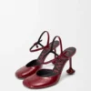 Toy Ankle Strap Pump in Soft Patent Lambskin