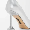 Toy Pump in Laminated Lambskin