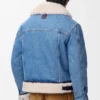 Trucker Jacket in Denim and Shearling