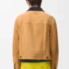 Trucker Jacket in Suede Goat Skin