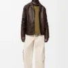 Workwear Jacket in Nappa Lambskin