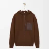 Zip-Up Hoodie in Wool