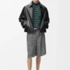 Zip-Up Jacket in Nappa Lambskin