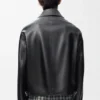 Zip-Up Jacket in Nappa Lambskin