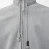 Zip-Up Jacket in Suede Lambskin