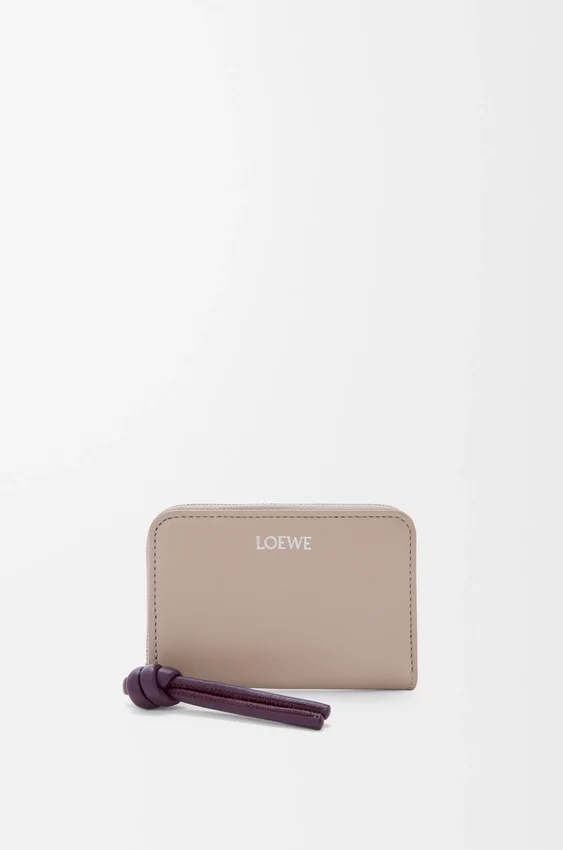Zipped Coin Purse in Shiny Nappa Calfskin Zipped Coin Purse in Shiny Nappa Calfskin