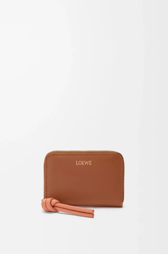 Zipped Coin Purse in Shiny Nappa Calfskin Zipped Coin Purse in Shiny Nappa Calfskin