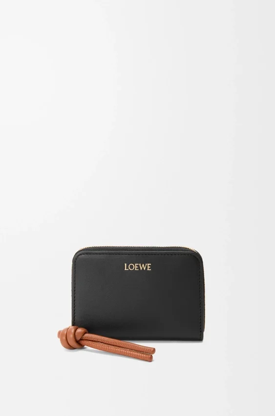 Zipped Coin Purse in Shiny Nappa Calfskin Zipped Coin Purse in Shiny Nappa Calfskin