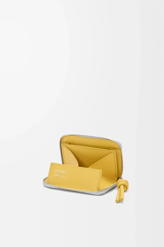 Zipped Coin Purse in Shiny Nappa Calfskin Zipped Coin Purse in Shiny Nappa Calfskin